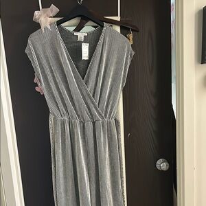 Caution To The Wind Black and White Patterned Top
